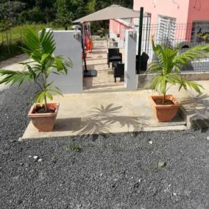 House with one bedroom in PetitBourg with wonderful city view furnished terrace and WiFi 27 km from the beach