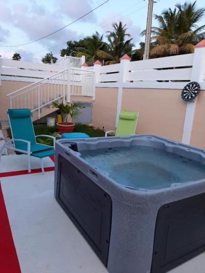 Maison de 2 chambres avec vue sur la mer jacuzzi et jardin clos a Petit Canal a 8 km de la plage - image 13