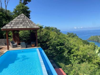 Bungalow de 2 chambres avec vue sur la mer piscine partagee et jardin clos a Vieux Habitants a 6 km de la plage - image 7