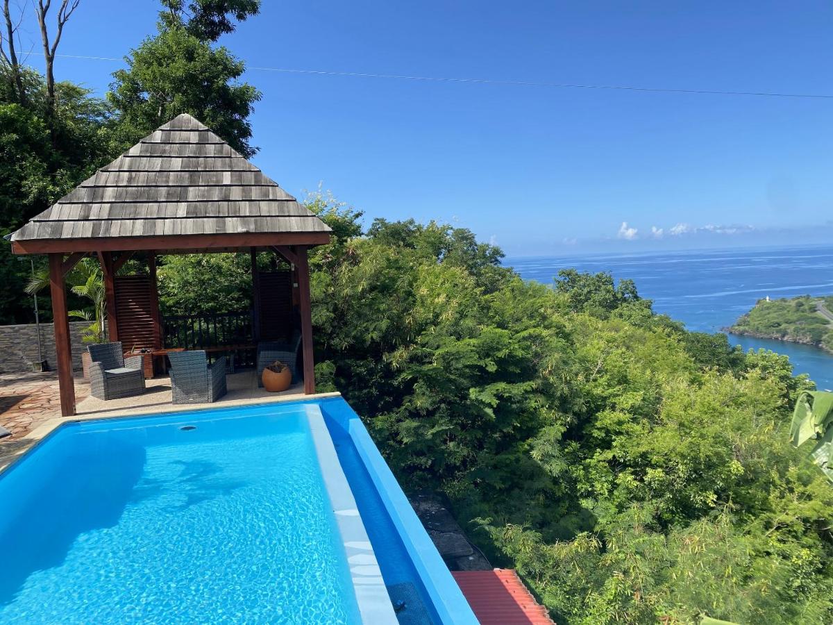 Bungalow de 2 chambres avec vue sur la mer piscine partagee et jardin clos a Vieux Habitants a 6 km de la plage - image 7