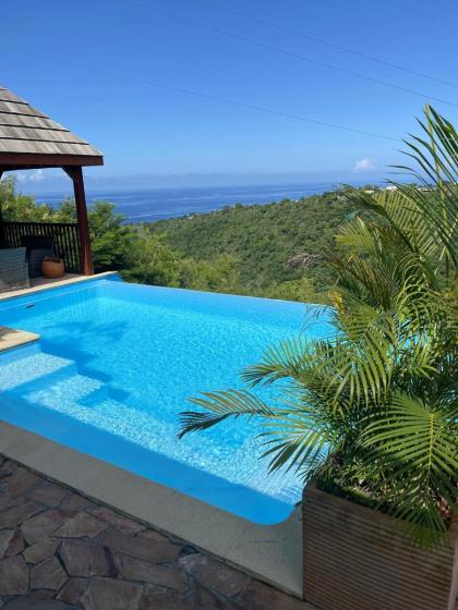 Bungalow d'une chambre avec vue sur la mer piscine partagee et terrasse a Marigot Vieux Habitants a 6 km de la plage - image 9