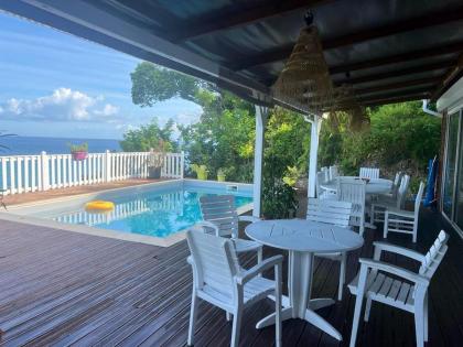 Villa de 3 chambres avec vue sur la mer piscine privee et jardin clos a Le Gosier a 4 km de la plage